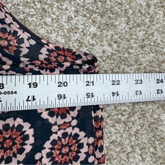 NWT Artesia Womens Top Size M Pink Blue Button Front - Picture 10 of 16